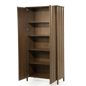 Wandkast / kabinet Jake Eleonora 102x47x210 cm - Bruin