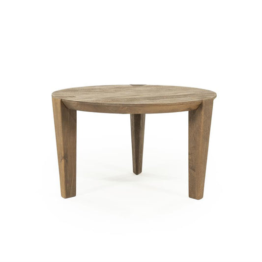 Salontafel Davina Eleonora 60 cm rond - Geborsteld mangohout - Small