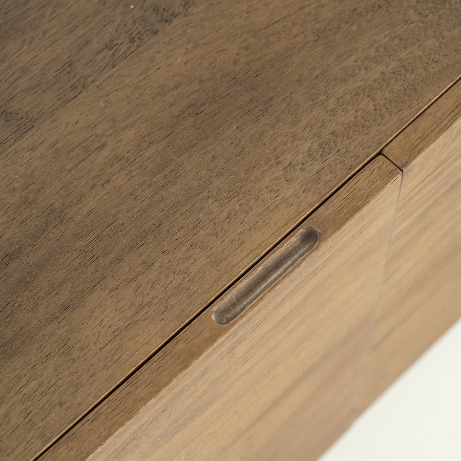 TV meubel King Eleonora ronde vormen 160x40x43 cm - Geborsteld mangohout, foto 13
