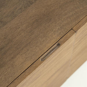 TV meubel King Eleonora ronde vormen  160x40x43 cm - Geborsteld mangohout