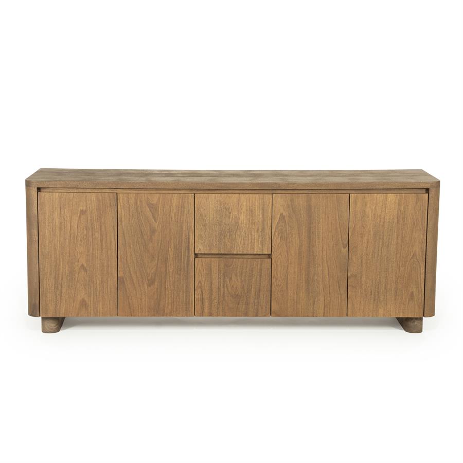 TV meubel Edward Eleonora  160x40x61 cm - Geborsteld mangohout