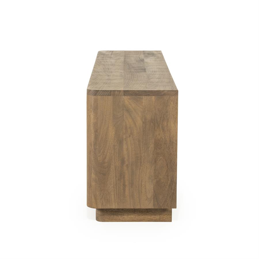 TV meubel Edward Eleonora  160x40x61 cm - Geborsteld mangohout