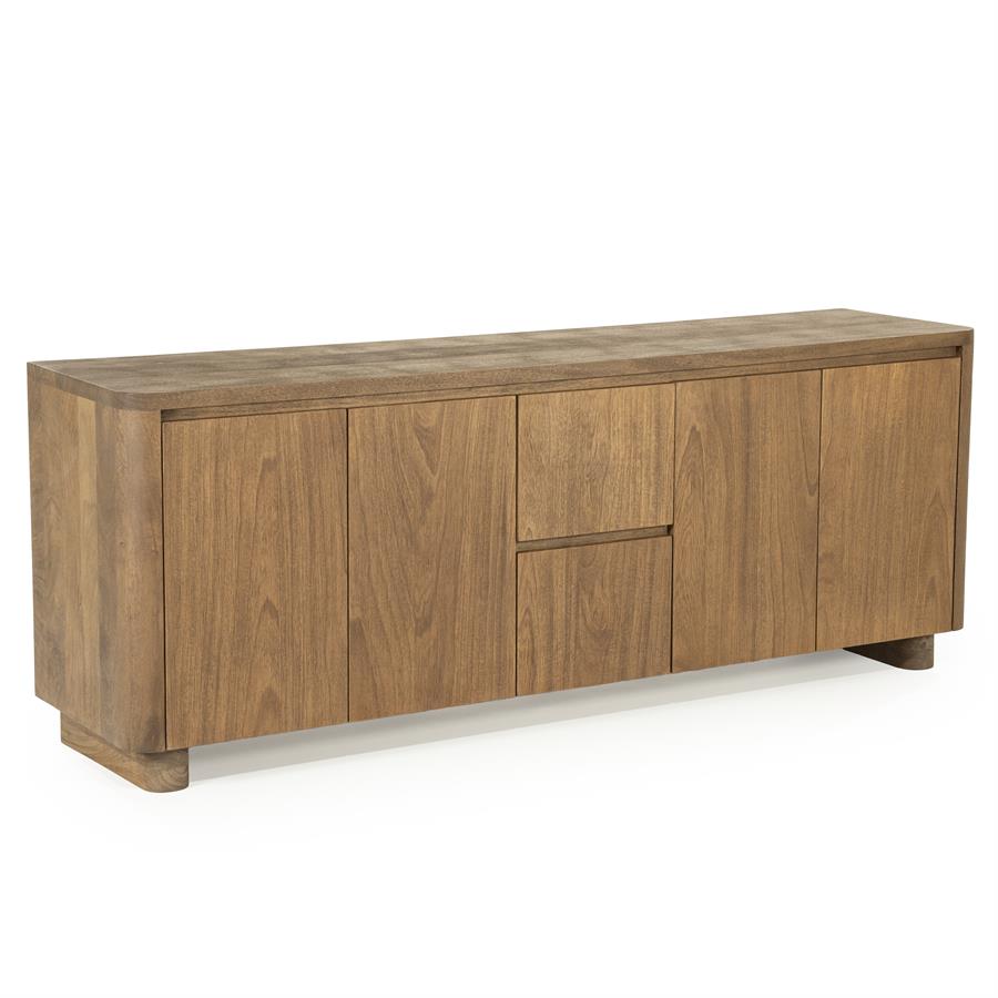 TV meubel Edward Eleonora  160x40x61 cm - Geborsteld mangohout