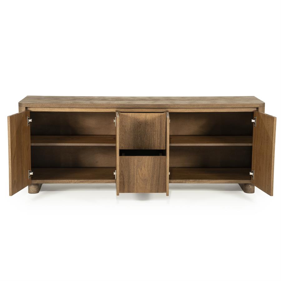 TV meubel Edward Eleonora  160x40x61 cm - Geborsteld mangohout