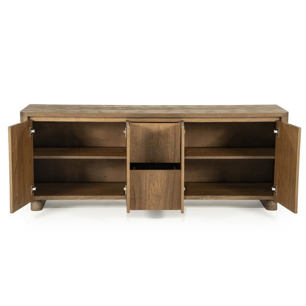 TV meubel Edward Eleonora  160x40x61 cm - Geborsteld mangohout