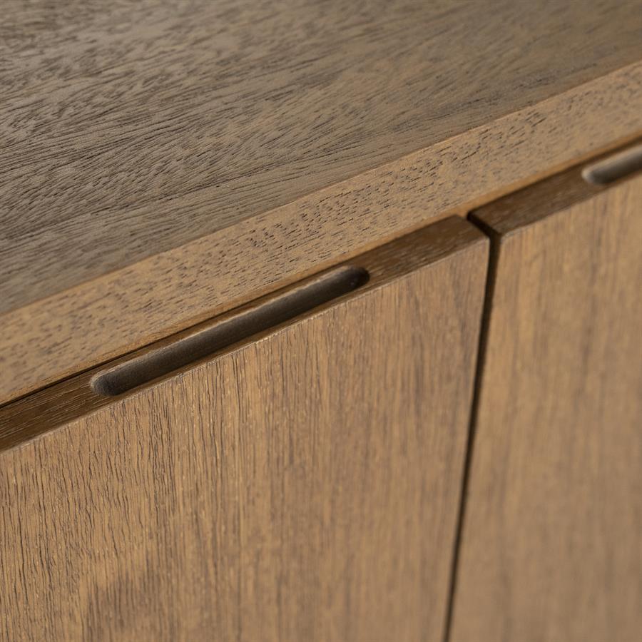 TV meubel Edward Eleonora  160x40x61 cm - Geborsteld mangohout