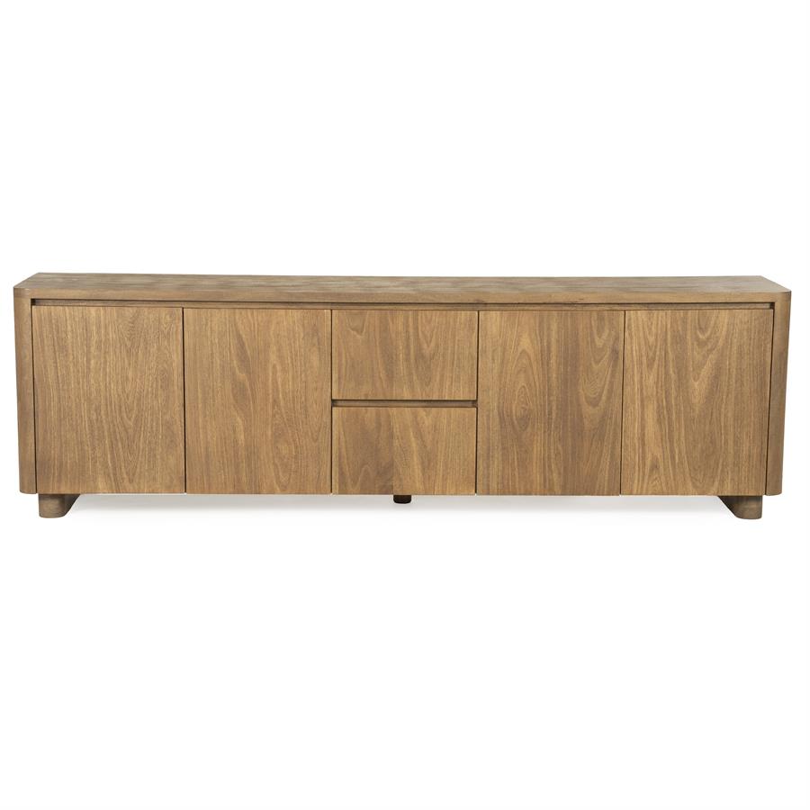 TV meubel Edward Eleonora 200x40x61 cm - Geborsteld mangohout