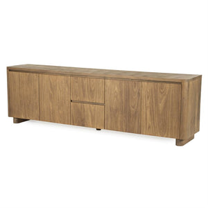 TV meubel Edward Eleonora 200x40x61 cm - Geborsteld mangohout