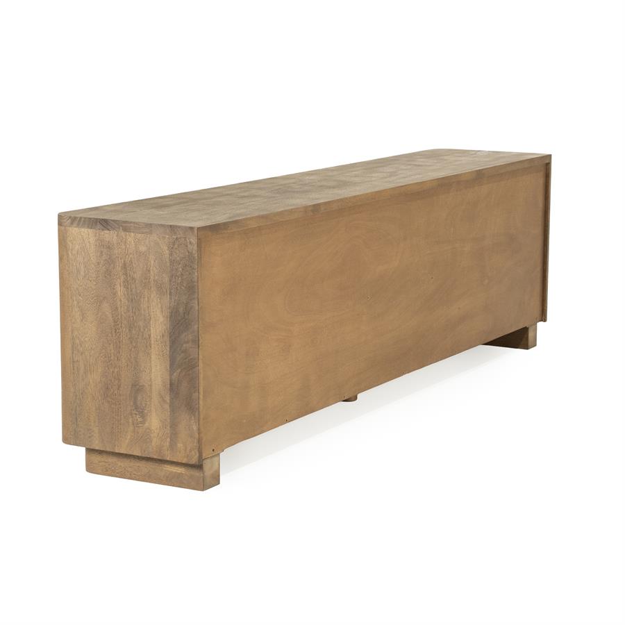 TV meubel Edward Eleonora 200x40x61 cm - Geborsteld mangohout