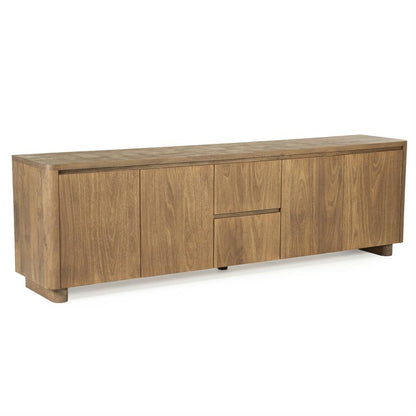 TV meubel Edward Eleonora 200x40x61 cm - Geborsteld mangohout