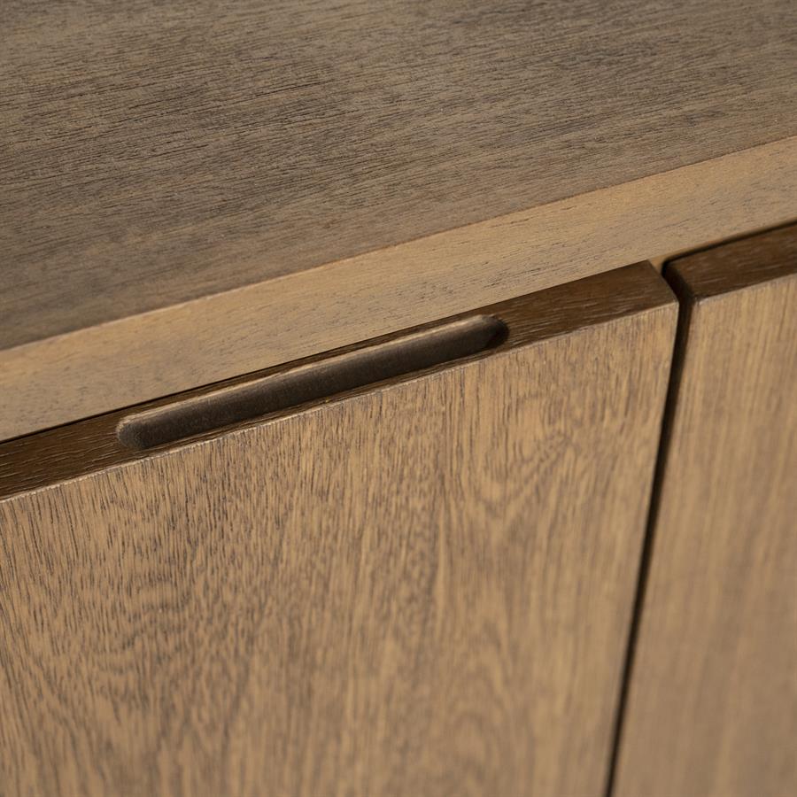 TV meubel Edward Eleonora 200x40x61 cm - Geborsteld mangohout