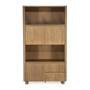 Wandkast / kabinet Edward Eleonora 100x40x180 cm  - Geborsteld mangohout