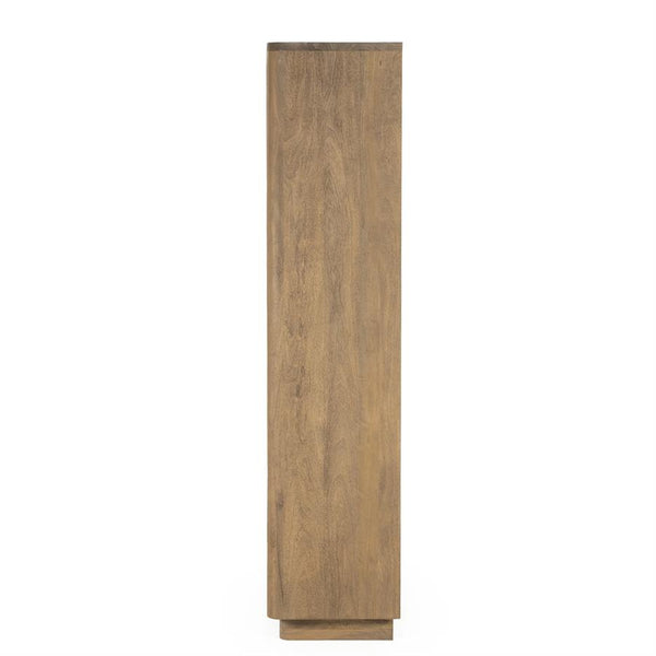 Wandkast / kabinet Edward Eleonora 100x40x180 cm  - Geborsteld mangohout