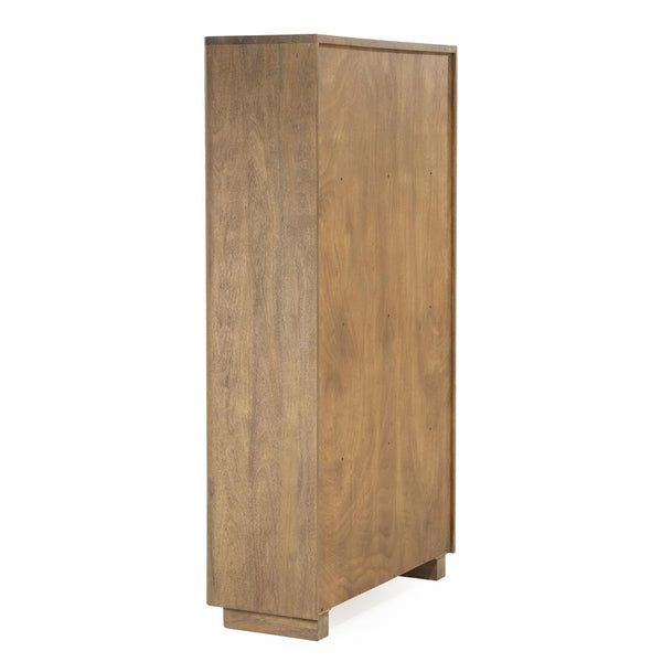 Wandkast / kabinet Edward Eleonora 100x40x180 cm  - Geborsteld mangohout
