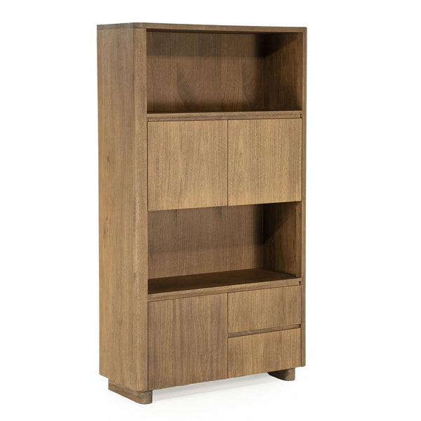 Wandkast / kabinet Edward Eleonora 100x40x180 cm  - Geborsteld mangohout