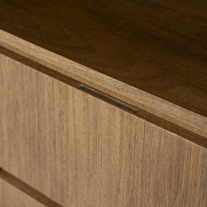 Wandkast / kabinet Edward Eleonora 100x40x180 cm  - Geborsteld mangohout