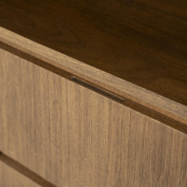 Wandkast / kabinet Edward Eleonora 100x40x180 cm  - Geborsteld mangohout