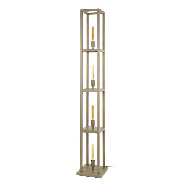Vloerlamp Quadra 4-lichts / Beige