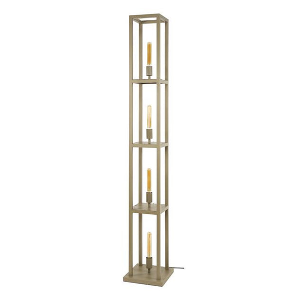 Vloerlamp Quadra 4-lichts / Beige