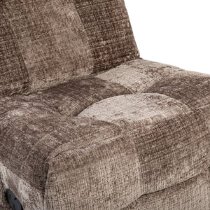 Relaxfauteuil Mila handmatig & draaibaar met unieke schommelstand - Bruine stof