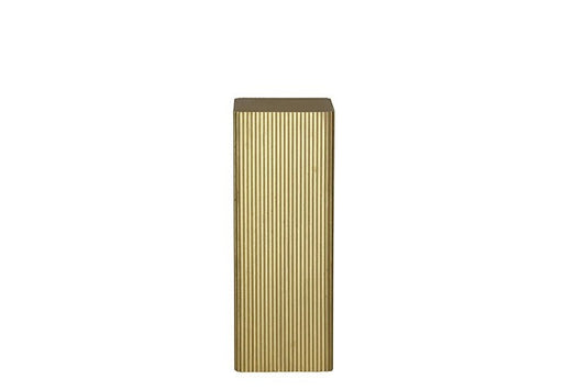 Bloemen/vazen zuil Gordon vierkant goud - 80 cm hoog (Hout)