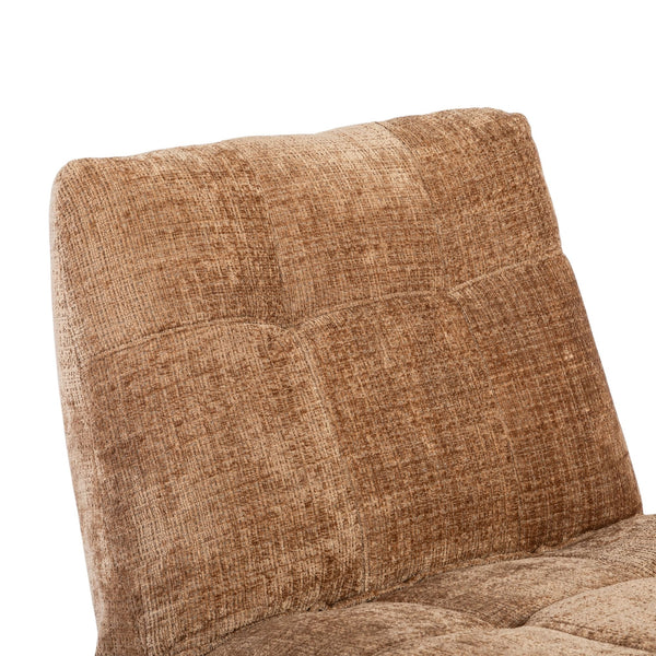 Relaxfauteuil Mila handmatig & draaibaar met unieke schommelstand - Cinnamon stof