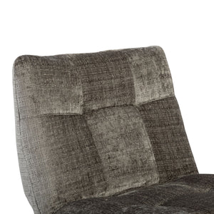 Relaxfauteuil Mila handmatig & draaibaar met unieke schommelstand - Grijze stof