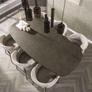 Eettafel Bronvik deens ovaal 215x105 cm / Brons liquid metal