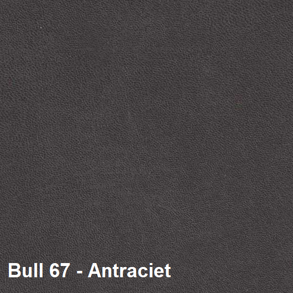 Eetkamerstoel Mila met arm & draaifunctie Bull microleder stof - Antraciet/Cognac/Groen