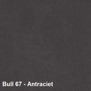 Eetkamerstoel Marleen met arm & draaifunctie Bull microleder stof - Antraciet/Cognac/Groen