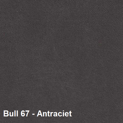 Eetkamerstoel Mila met arm & draaifunctie Bull microleder stof - Antraciet/Cognac/Groen
