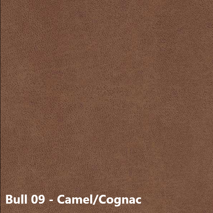 Eetkamerstoel Mila met arm & draaifunctie Bull microleder stof - Antraciet/Cognac/Groen