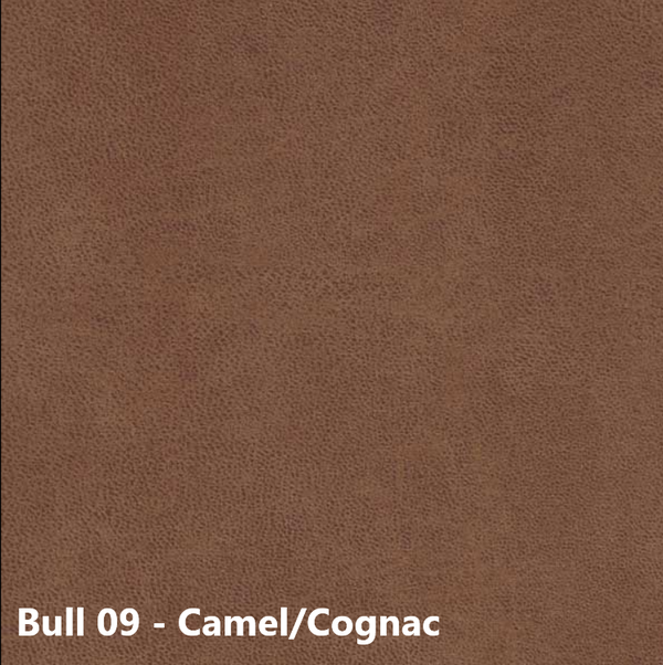 Eetkamerstoel Marleen met arm & draaifunctie Bull microleder stof - Antraciet/Cognac/Groen