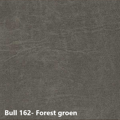 Eetkamerstoel Mila met arm & draaifunctie Bull microleder stof - Antraciet/Cognac/Groen