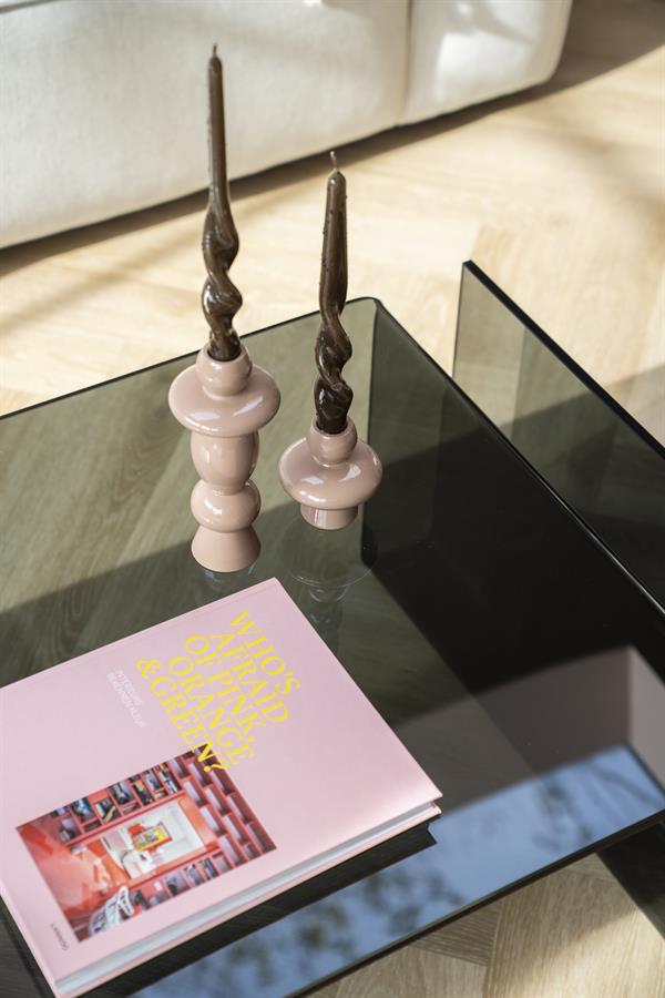 Kaarsenhouder Barolo (set of 2)  By-Boo - Oud roze (Magazijn sale)
