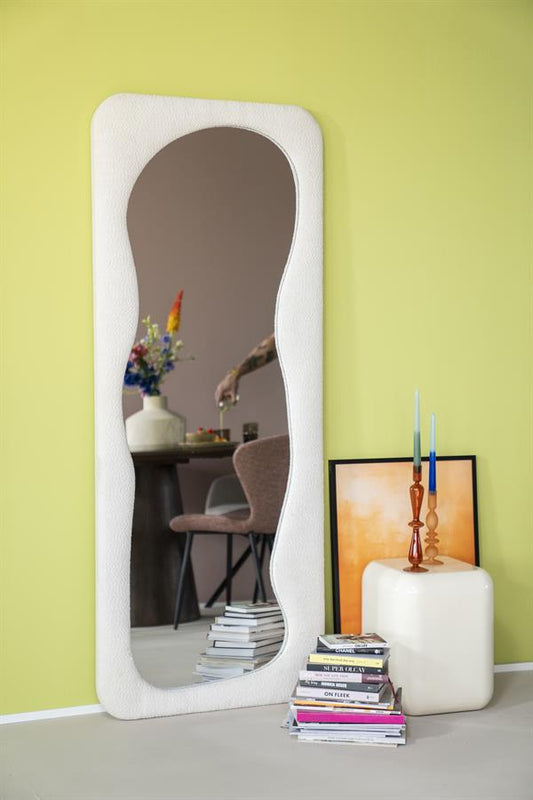 Poef/stoel Dixon By-Boo - Beige 34x34x42 cm