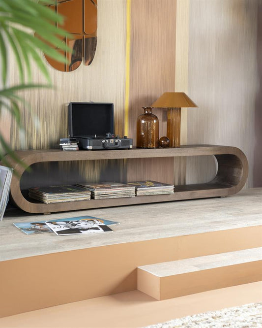 TV kast Elora By-Boo Mangohout - 200x30x40 cm