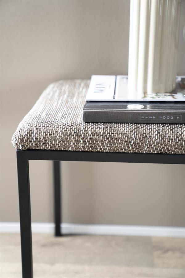 Bankje Lass By-Boo - Bruine stof 135x45x47 cm