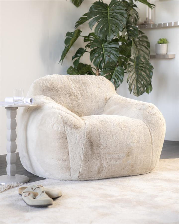 fauteuil/zitzak Hug groot By-Boo - Beige