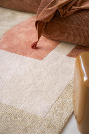 Vloerkleed Kazi By-Boo rechthoekig 190x290 - Terracotta