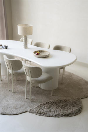 Eetkamerstoel Daybreak By-Boo zonder armleuning - Stof cloud taupe lichte poten