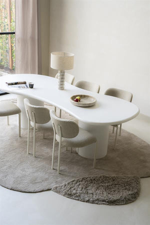 Eetkamerstoel Daybreak By-Boo zonder armleuning - Stof cloud taupe lichte poten