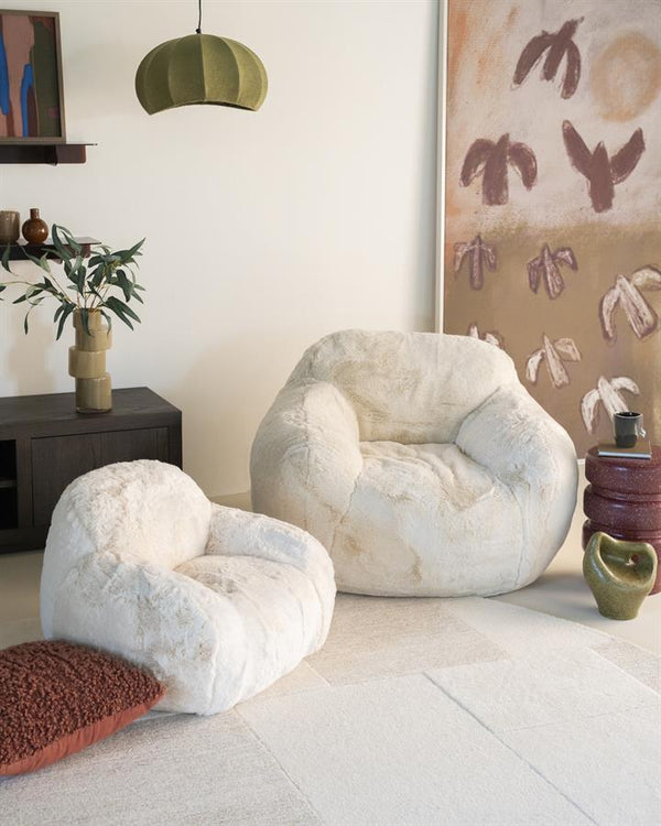 fauteuil/zitzak Hug groot By-Boo - Beige