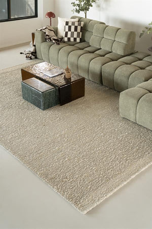 Salontafel Ripple By-Boo bruin glas - 110x55 cm