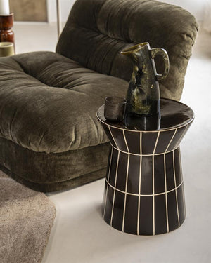 bijzettafel TileTastic 2 By-Boo - Aardewerk bruine kleur