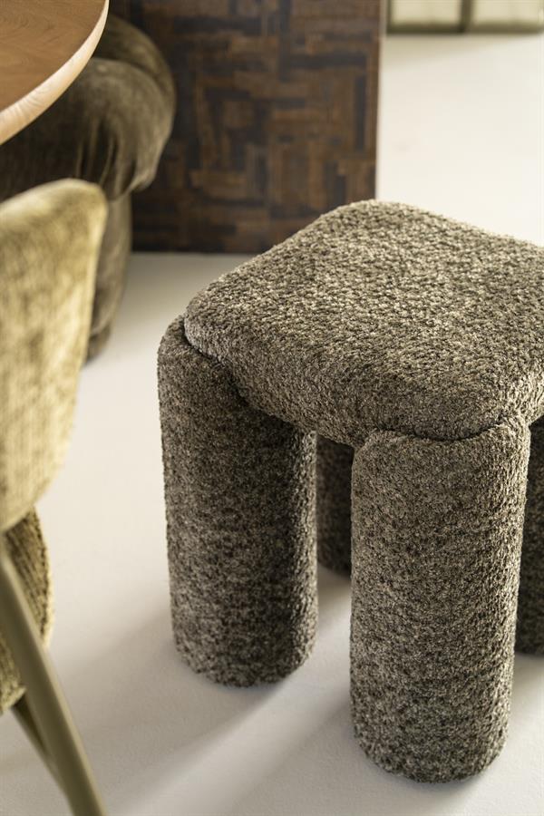 Poef Omla By-Boo  - Groene stof