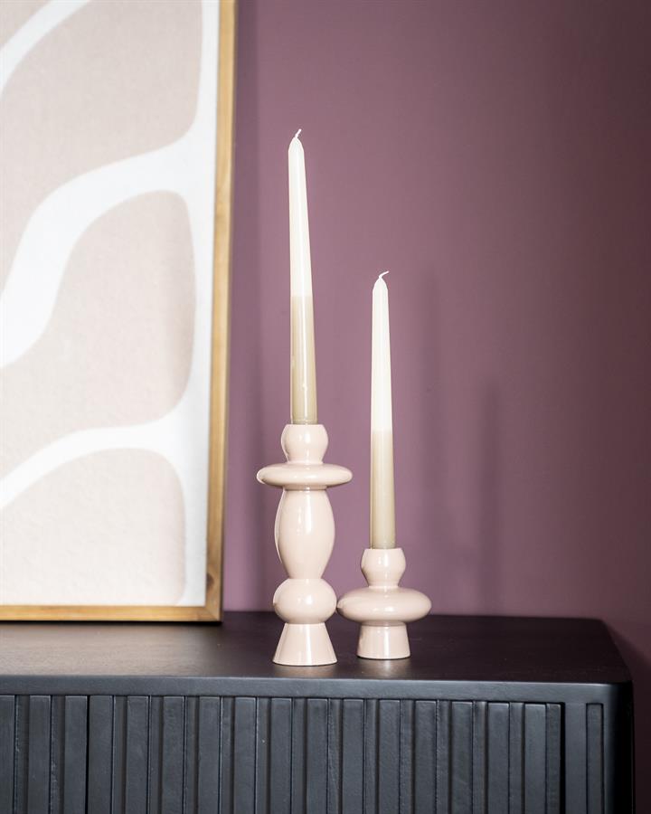Kaarsenhouder Barolo (set of 2)  By-Boo - Oud roze (Magazijn sale)