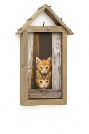 Vogelvoederlijst peanut large (36x60 cm) - 2 katten (Magazijn sale)