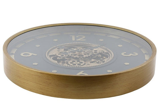 Countryfield radarklok rond Dennison Zwart/goud - Ø70CM