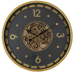 Countryfield radarklok rond Dennison Zwart/goud - Ø70CM